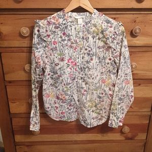 Womens half button down long sleeve